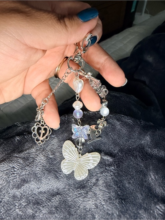 Other - Silver Butterfly Charm Pendant - charm/keychain